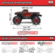 1/16 QUAKE GROM 4X4 RTR Brushed Monster Truck (Battery & Charger Included), Red