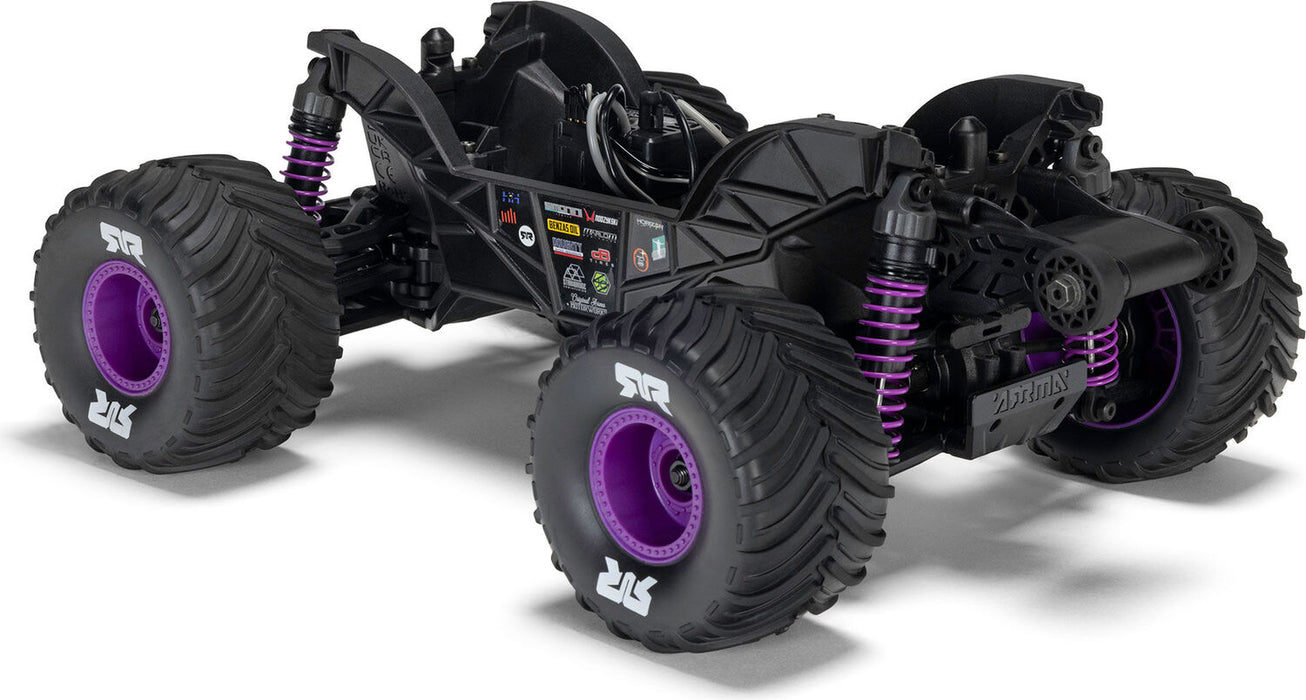 1/16 QUAKE GROM 4X4 RTR Brushed Monster Truck (Battery & Charger Included), Purple