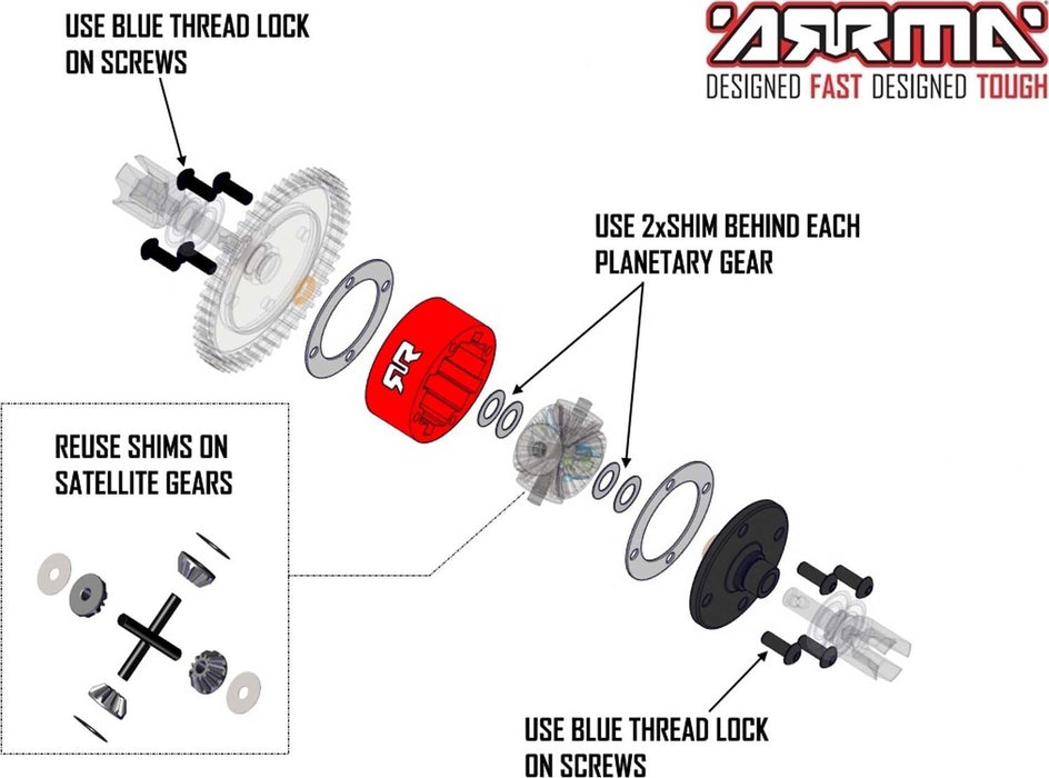 Metal Diff Case