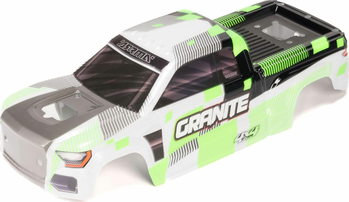 1/10 Clipless Painted Decaled Body, Green: GRANITE 4X4