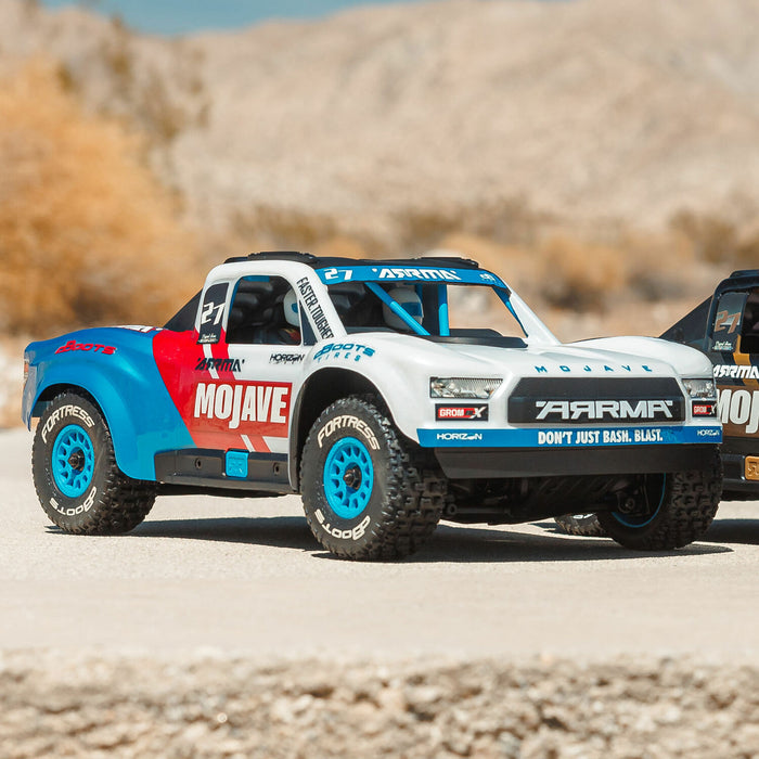 MOJAVE GROM 223S BLX Brushless 4X4 Small Scale Desert Truck RTR with DSC (Battery & Charger included), White