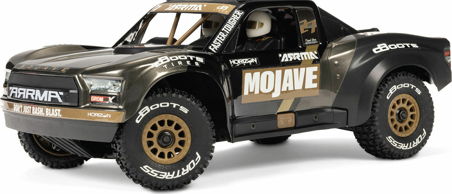 MOJAVE GROM 223S BLX Brushless 4X4 Small Scale Desert Truck RTR with DSC, Black