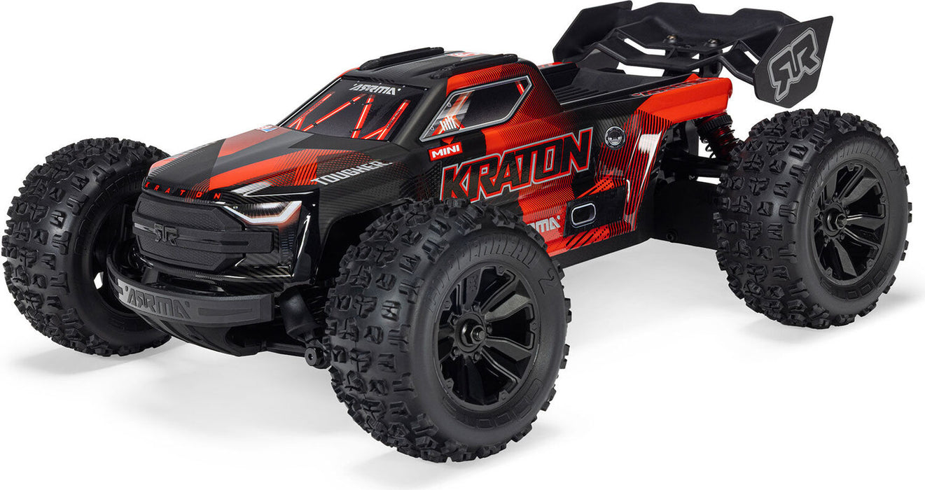 1/16 MINI KRATON 3S DSC 4X4 RTR Brushless Speed Truck, Black/Red