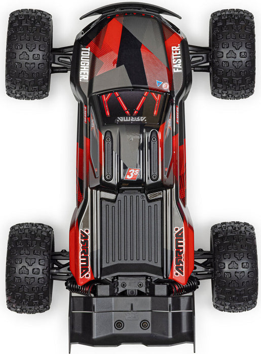 1/16 MINI KRATON 3S DSC 4X4 RTR Brushless Speed Truck, Black/Red