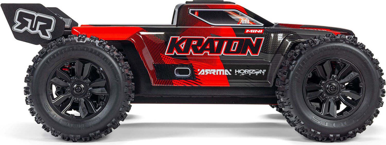 1/16 MINI KRATON 3S DSC 4X4 RTR Brushless Speed Truck, Black/Red