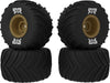 dBoots Chevron MT Tire Set Glued, Bronze (2 Pairs): GROM