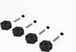 12mm Wheel Hex Set, Plastic (4)