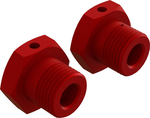 Aluminum Wheel, 17mm Hex, Red (2)