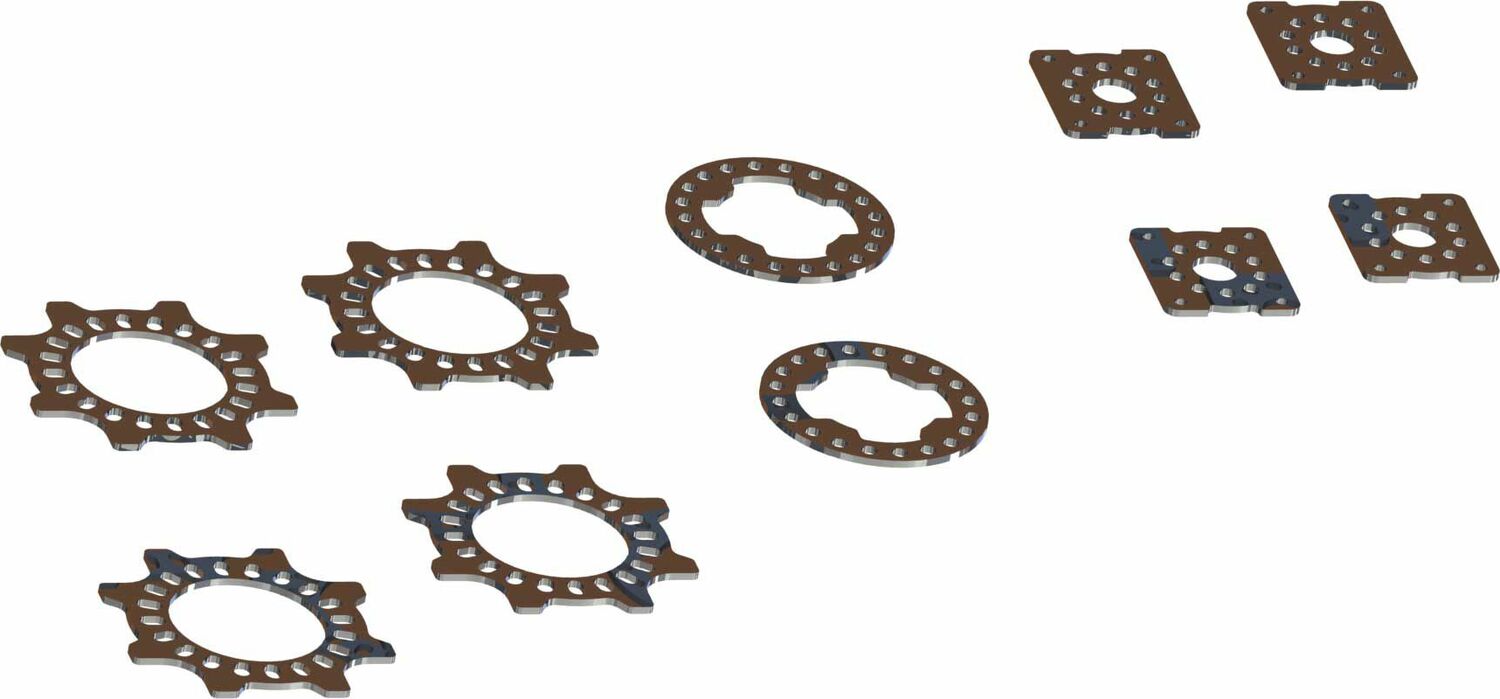 Limited Slip Diff Plates for 29mm Diff Case