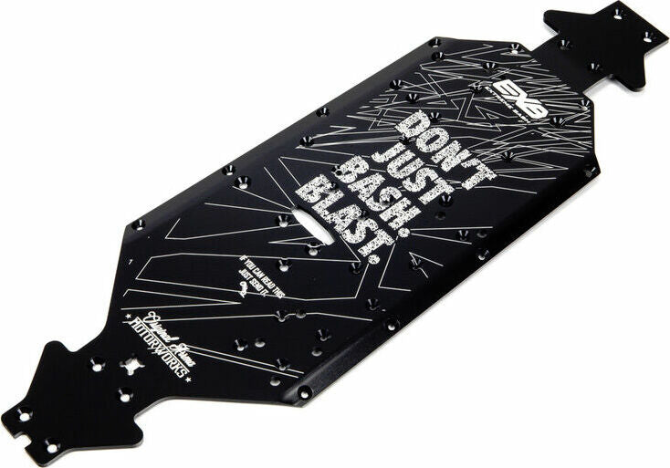 Aluminum Chassis CNC 7075 T6 SWB Black: EXB
