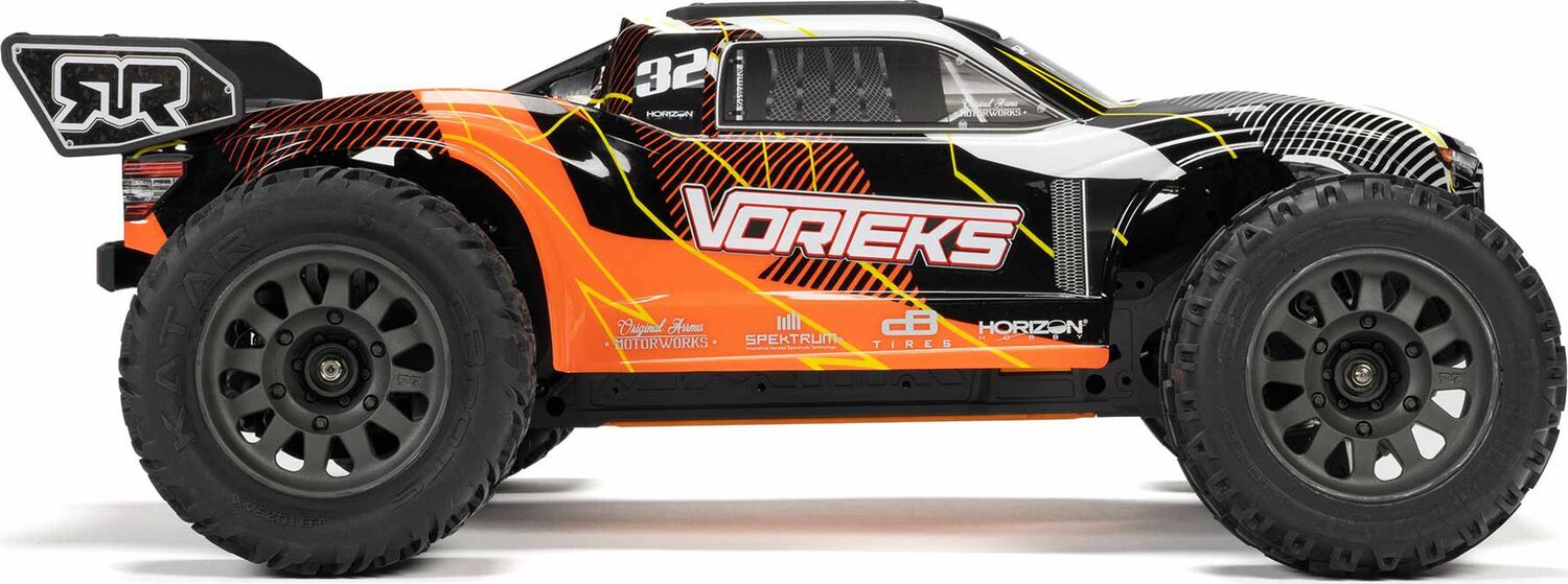 1/10 VORTEKS MEGA 550 2WD Stadium Truck RTR with Battery & Charger, Orange