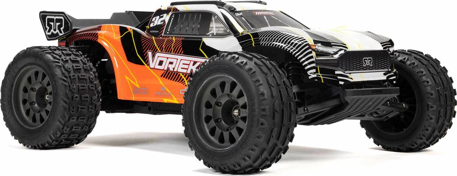 1/10 VORTEKS MEGA 550 2WD Stadium Truck RTR with Battery & Charger, Orange