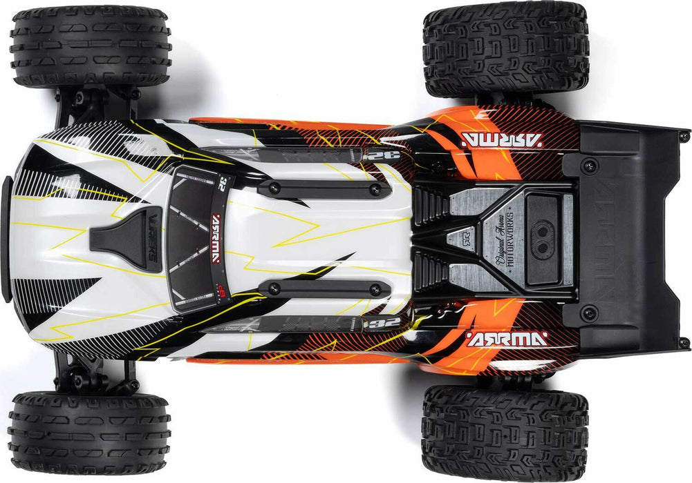 1/10 VORTEKS MEGA 550 2WD Stadium Truck RTR with Battery & Charger, Orange