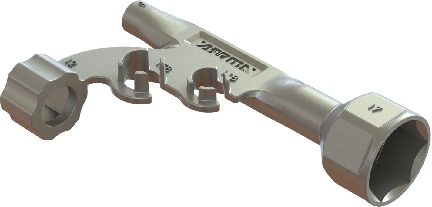 Metal Multi Tool 5/17mm Nut, 11/15mm Bore Shock
