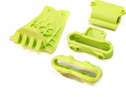 Lower Skid And Bumper Mount Set, Fluorescent Yellow