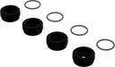 Front Hub Nut Includes O-Rings, Aluminum, Black (4)