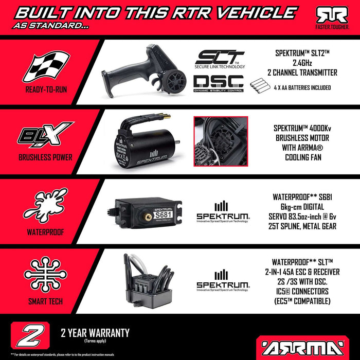 1/10 VORTEKS 223S DSC 2WD RTR Brushless Stadium Truck, Blue