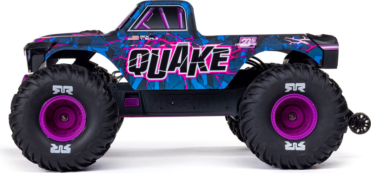 1/10 QUAKE 223S DSC 2WD RTR Brushless Monster Truck, Purple
