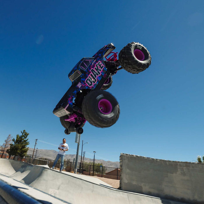 1/10 QUAKE 223S DSC 2WD RTR Brushless Monster Truck, Purple
