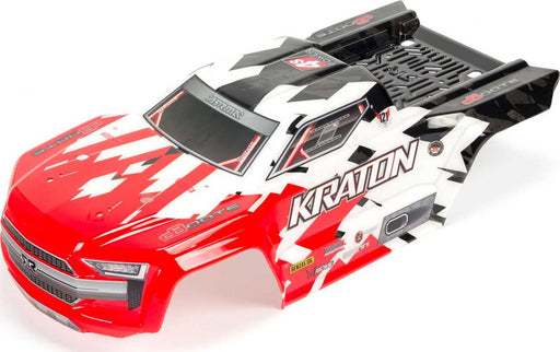1/10 Painted Trimmed Body with Decals, Red: KRATON 4X4 BLX