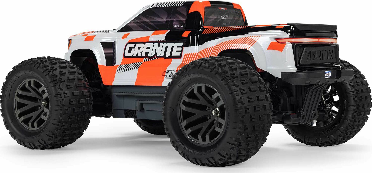1/10 GRANITE MEGA 665 4X4 RTR Brushed Monster Truck, Orange