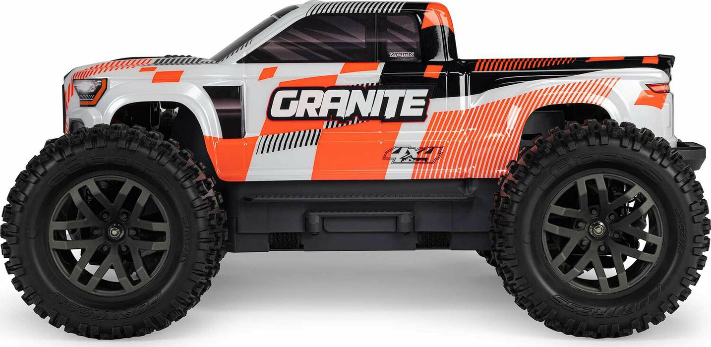 1/10 GRANITE MEGA 665 4X4 RTR Brushed Monster Truck, Orange