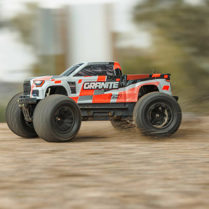 1/10 GRANITE MEGA 665 4X4 RTR Brushed Monster Truck, Orange