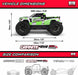 1/10 GRANITE MEGA 665 4X4 RTR Brushed Monster Truck, Orange