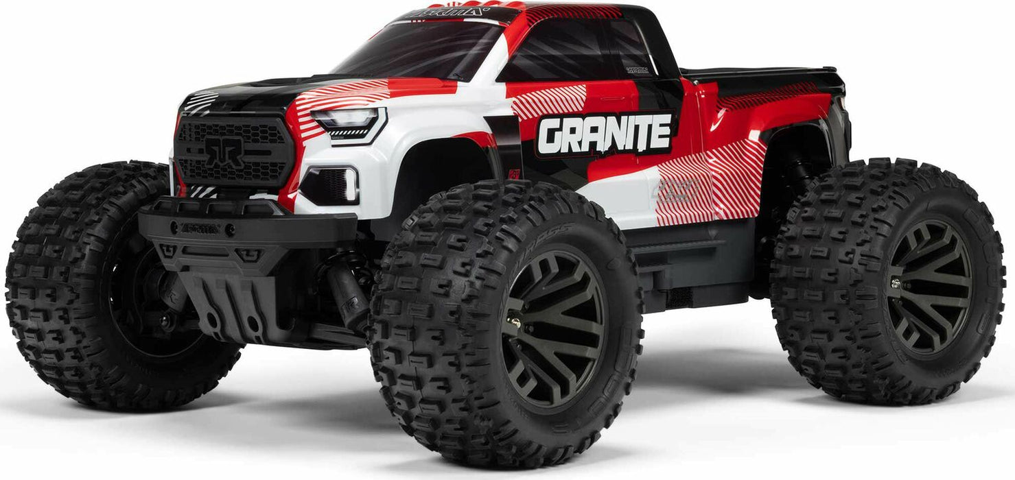 1/10 GRANITE 223S DSC 4X4 RTR Brushless Monster Truck, Red