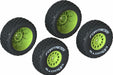 dBoots 'FORTRESS' Tire Set Glued, Yellow (2 Pairs)