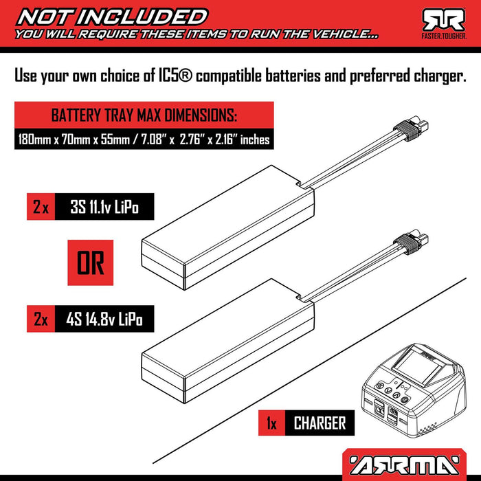 1/7 LIMITLESS 8S AVC 4X4 RTR Brushless Street Speed, White/Blue