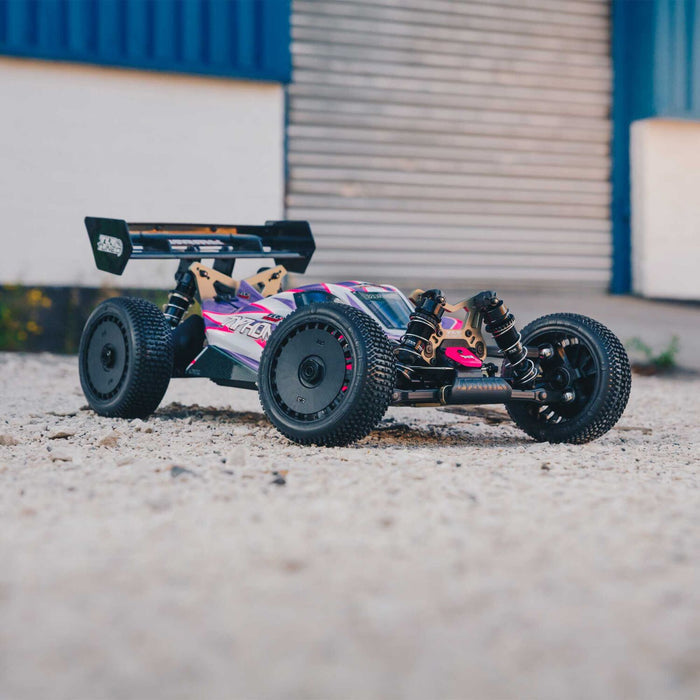 1/8 TLR Tuned TYPHON 4WD Roller Buggy, Pink/Purple