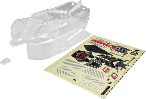 1/8 Body with Decals, Clear : TYPHON 6S BLX