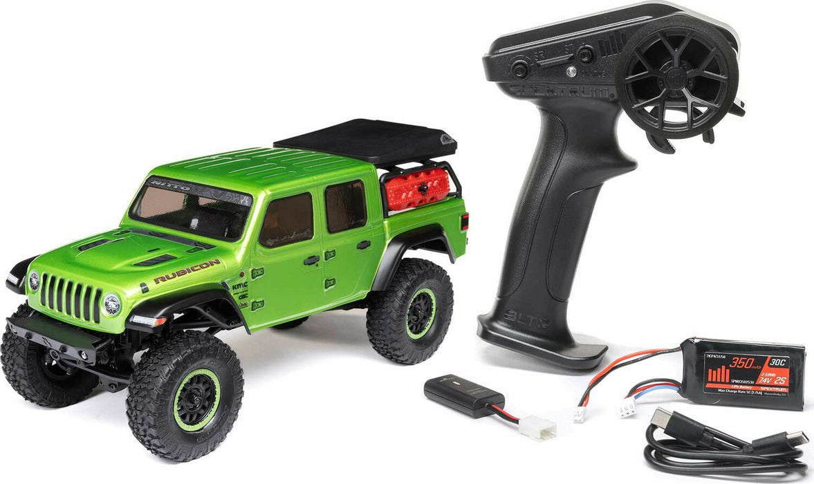 1/24 SCX24 Jeep JT Gladiator 4WD Rock Crawler Brushed RTR, Green