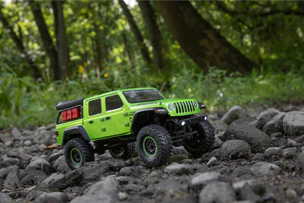 1/24 SCX24 Jeep JT Gladiator 4WD Rock Crawler Brushed RTR, Green