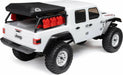 1/24 SCX24 Jeep JT Gladiator 4WD Rock Crawler Brushed RTR, White