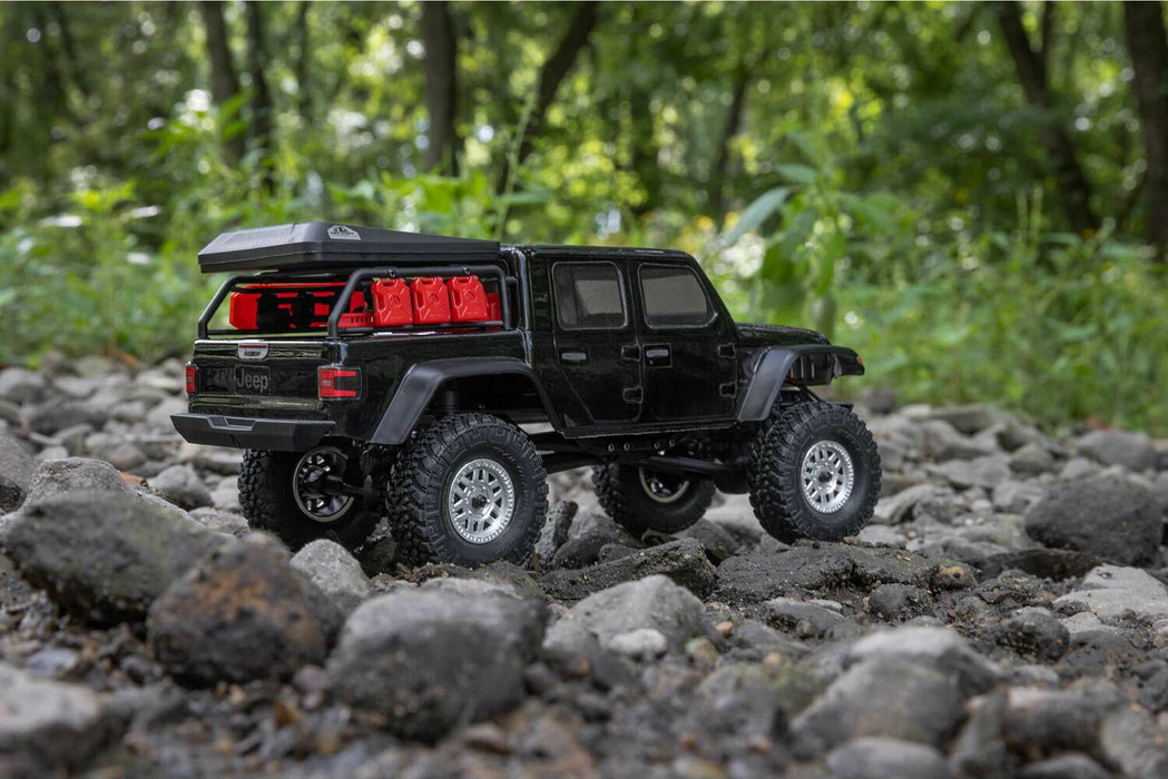 1/24 SCX24 Jeep JT Gladiator 4WD Rock Crawler Brushed RTR, Black