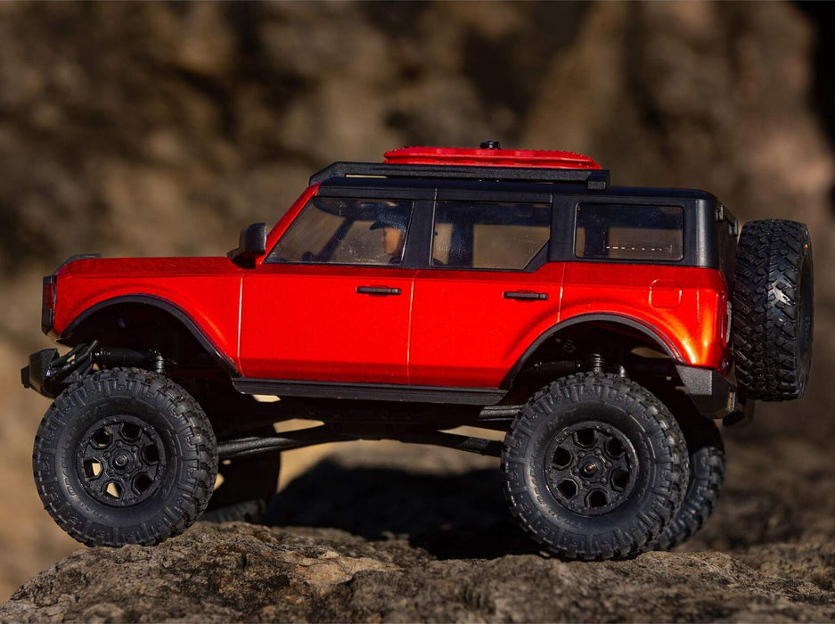 1/24 SCX24 2021 Ford Bronco 4WD Truck Brushed RTR, Red