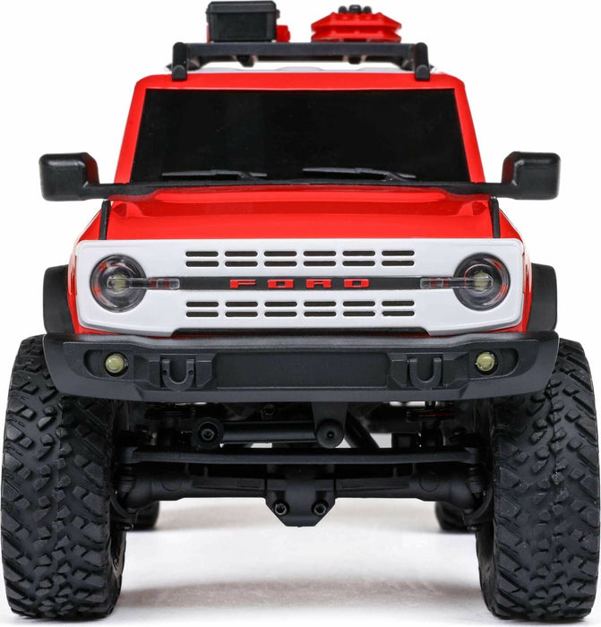 1/24 SCX24 Ford Bronco Heritage Edition 4X4 RTR Brushed Rock Crawler (Battery & Charger Included), Red