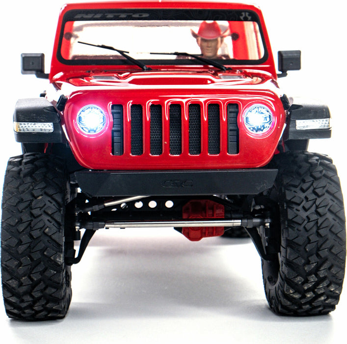 1/10 SCX10 III Jeep JT Gladiator 4X4 Rock Crawler with Portals RTR, Red