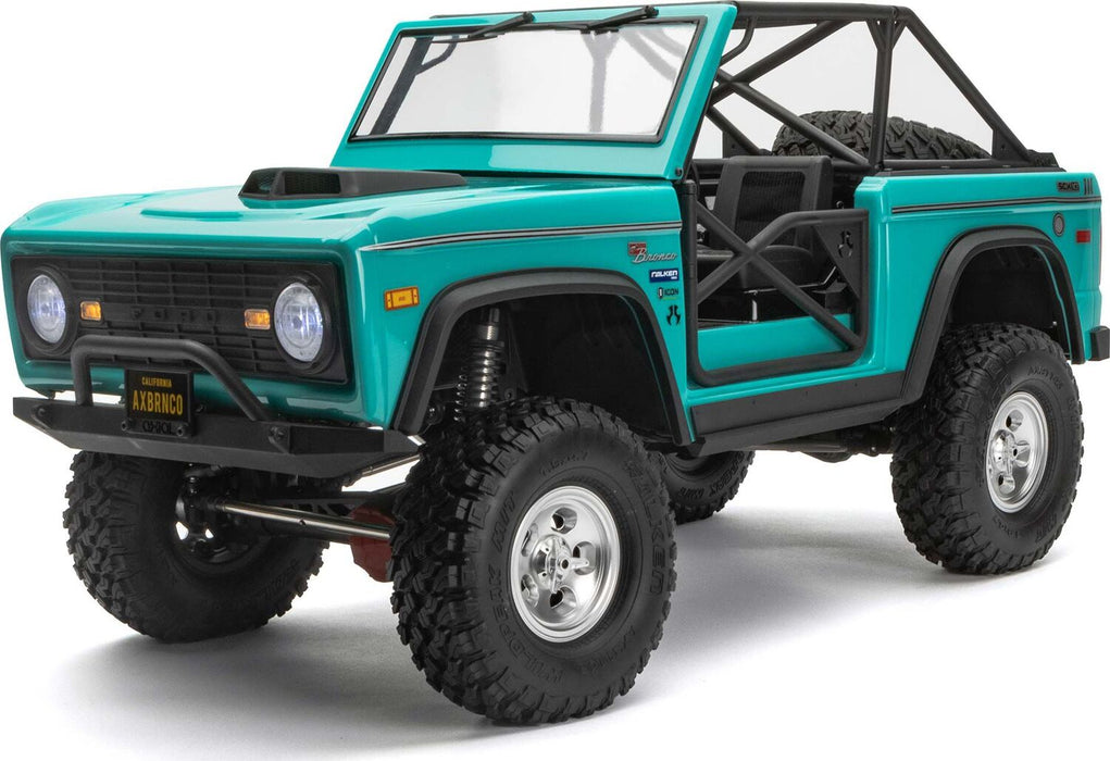 1/10 SCX10 III Early Ford Bronco 4WD RTR, Turquoise Blue