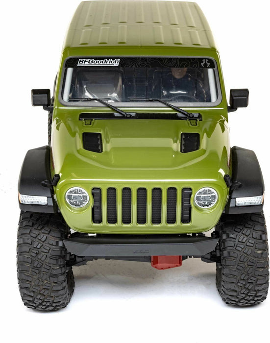 1/6 SCX6 Jeep JLU Wrangler 4X4 Rock Crawler RTR: Green