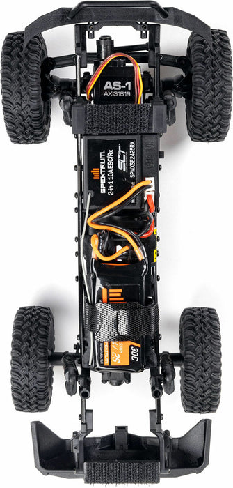 1/24 SCX24 Base Camp 4WD Rock Crawler Brushed RTR with Battery & Charger, Blue