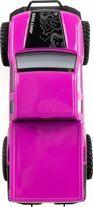 1/24 SCX24 Base Camp 4WD Rock Crawler Brushed RTR with Battery & Charger, Pink