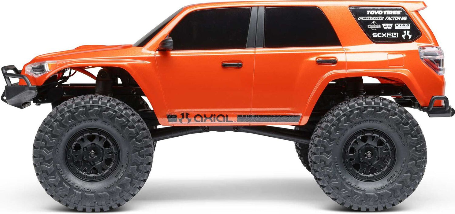 1/24 SCX24 Toyota 4Runner 4X4 RTR Brushed Rock Crawler (Battery & Charger Included), Orange