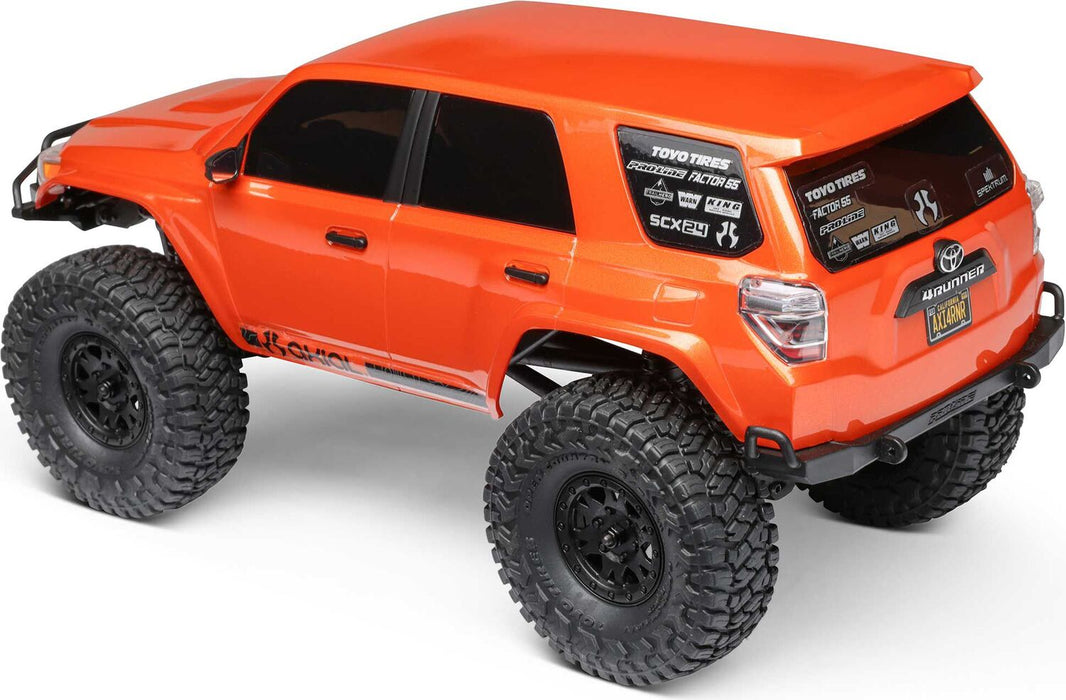 1/24 SCX24 Toyota 4Runner 4X4 RTR Brushed Rock Crawler (Battery & Charger Included), Orange