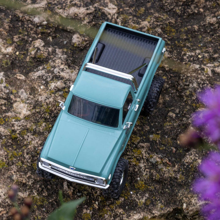 1/30 SCX30 Chevrolet K10 4X4 RTR Brushed Rock Crawler (Battery & Charger Included), Green