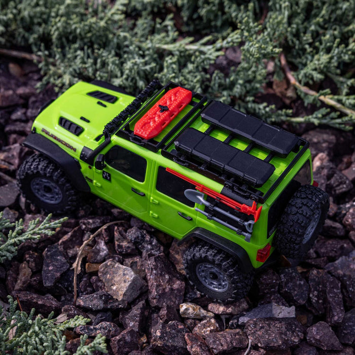 1/30 SCX30 Jeep Wrangler JLU 4X4 RTR Brushed Rock Crawler (Battery & Charger Included), Green