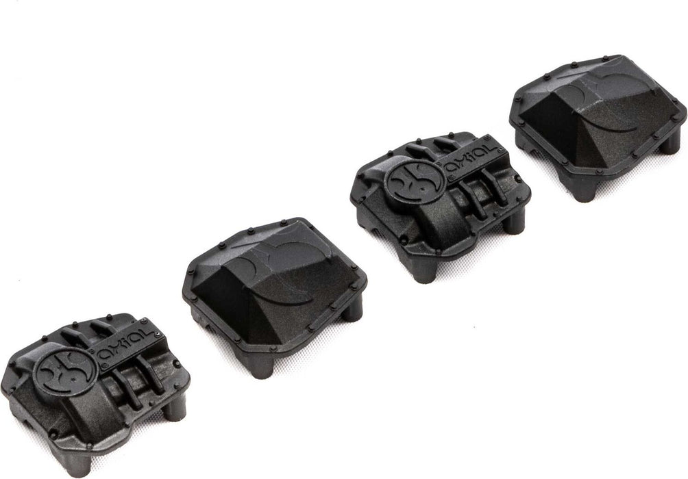 AR45P AR45 Differential Covers, Black: SCX10 III
