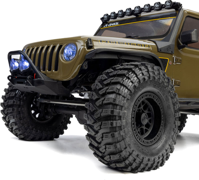 1/10 SCX10 III Motobilt Waypoint Jeep JT Gladiator 4X4 RTR Brushed Rock Crawler, Green